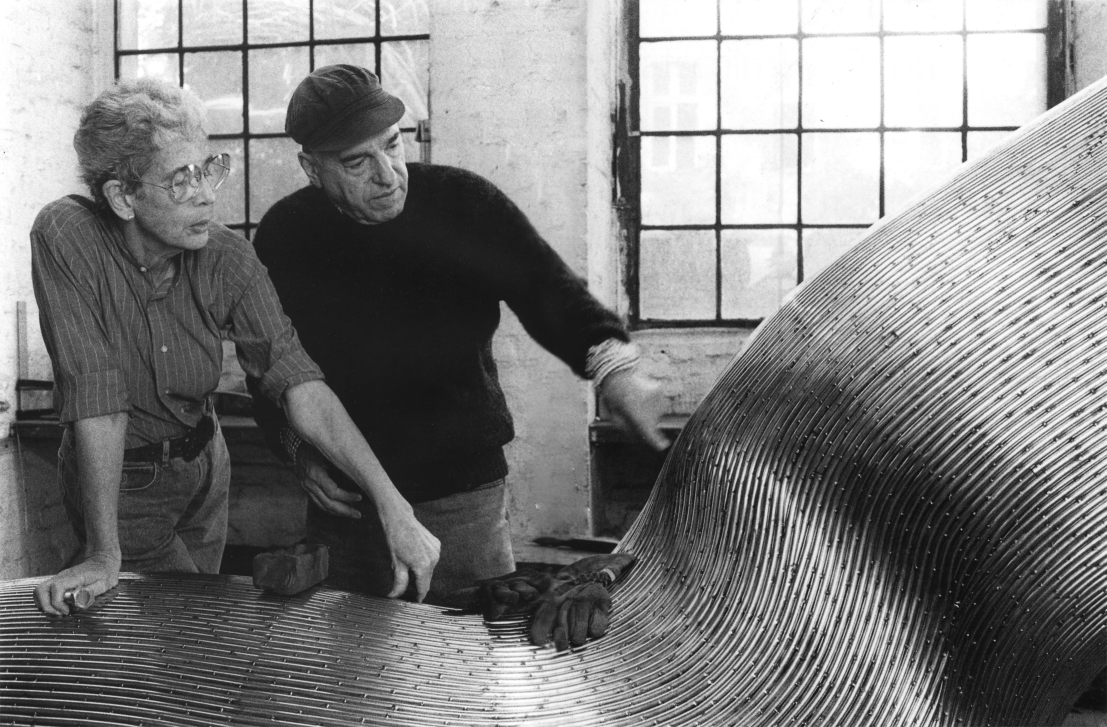 Brigitte und Martin Matschinsky-Denninghoff im Berliner Atelier 1985